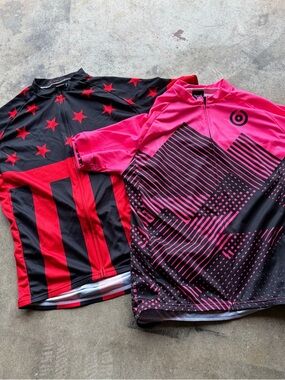 Lot Of 2 Womens Cycling Jerseys (Twin Six) Size XL USA